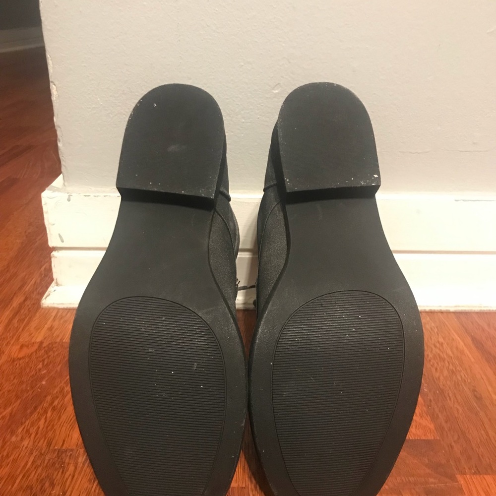 JustFab Gray Combat Booties - Picture 4 of 4